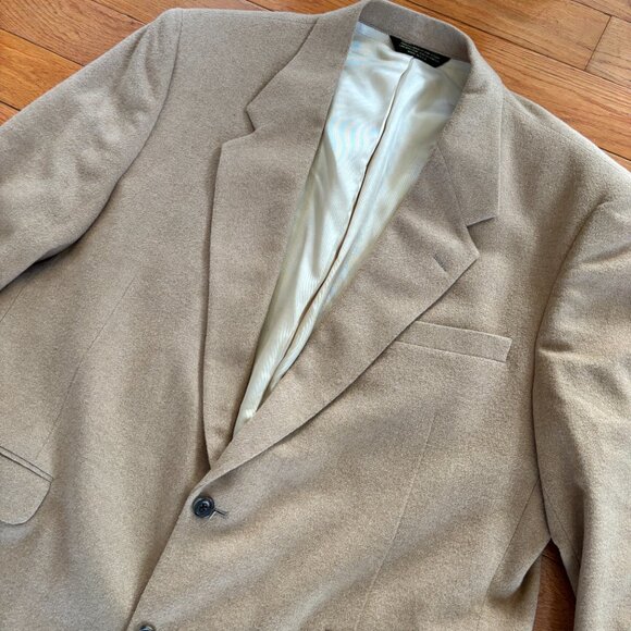 Botany 500 Blazer Mens 50R 100% Fine Camel Hair Sport Coat 2 Button Made‎ In USA
